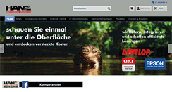 Desktop Screenshot of hanz.com